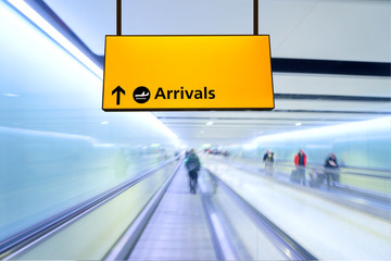 Flight, arrival and departure board at the airport