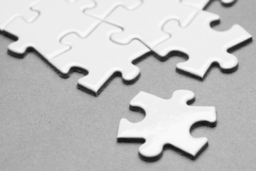 Obraz premium Business success team in jigsaw