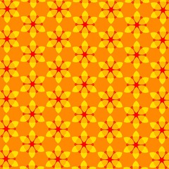 pattern illustration of abstract flowers