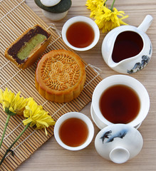 Mooncake and Chinese Tea