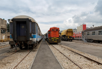 Obraz premium rail trains