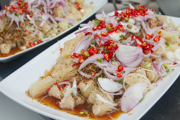 Fresh Pomelo salad thai spicy salad
