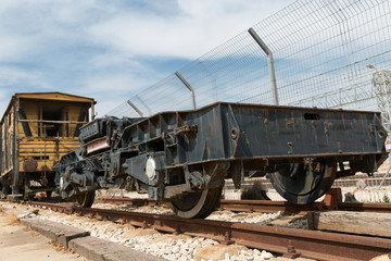 Fototapeta na wymiar old railway cars