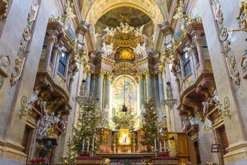 Zelfklevend Fotobehang Peterskirche,  Vienna, Austria © wikornr
