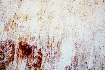 rusty corrosion metal background with old paint