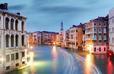 Fototapeta na wymiar Venice - Grand canal from Rialto bridge