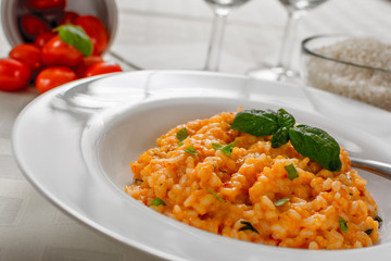 Red risotto