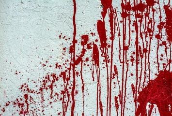 Blood on White Wall