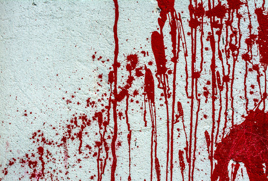 Blood On White Wall