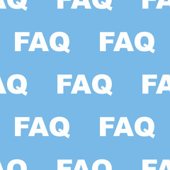 Faq seamless pattern