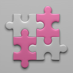 Obraz premium Four puzzle pieces