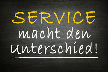 Service macht den Unterschied