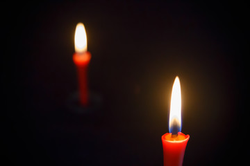 candles in Buddhist style