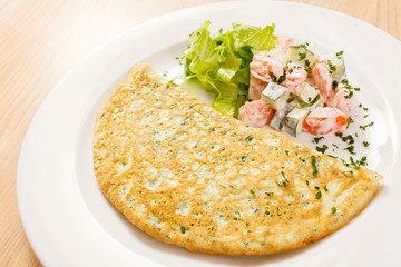 omelet with spinach