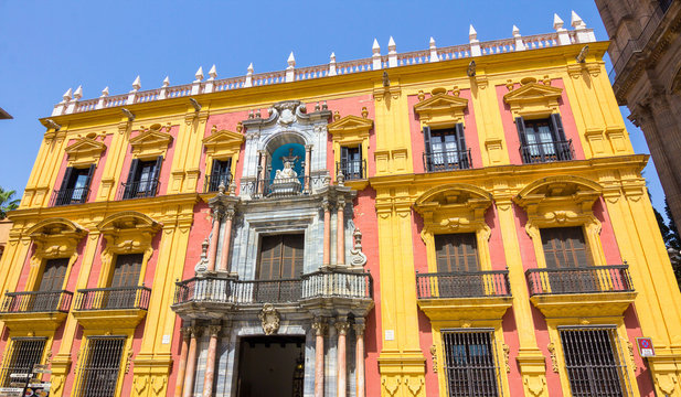 episcopal palace in the city of Malaga, Spain