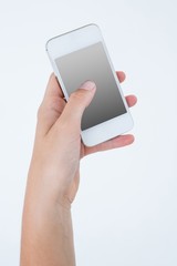 Hand showing smartphone