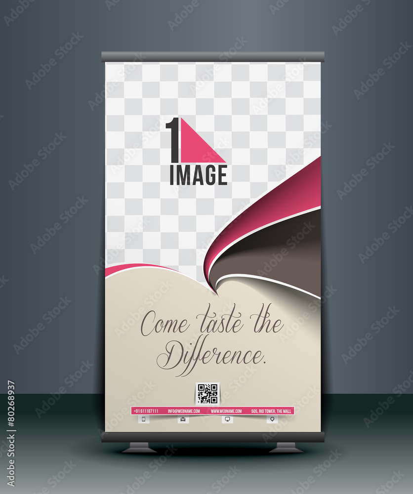 Canvas Prints cup cake roll up banner design