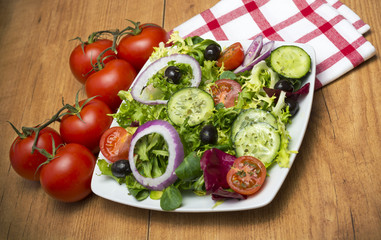 Lechuga en ensalada