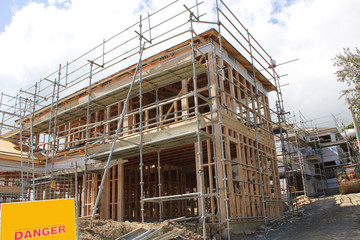 Frame of a new building under construction