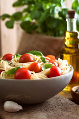 Pasta with olive oil