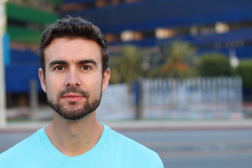 Image of a handsome man with a beard