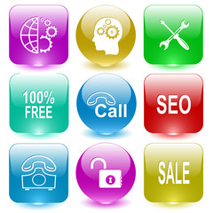 globe and gears, human brain, screwdriver and spanner, 100% free