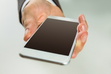 Businessman using his smart phone