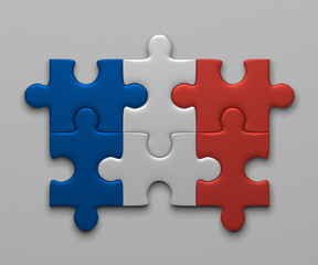 France flag of puzzles