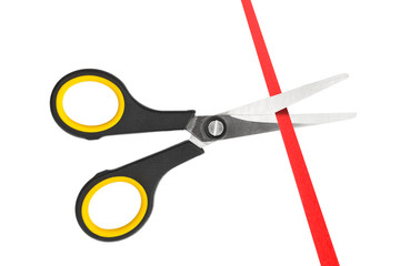 Scissors and ribbon
