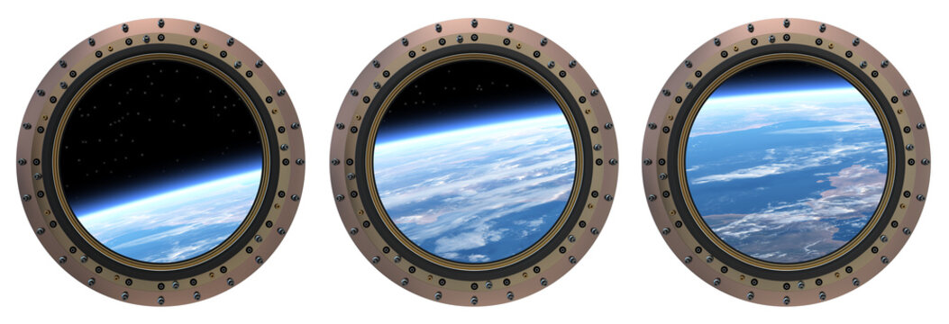 Fototapeta Space Station Portholes