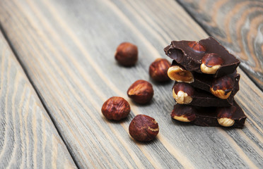 Dark  chocolate with nuts