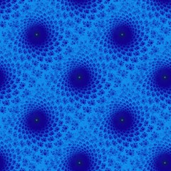 Blue seamless fractal pattern