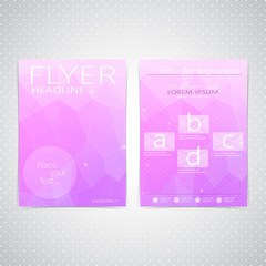 Abstract Flyer design Triangle template layout , magazine