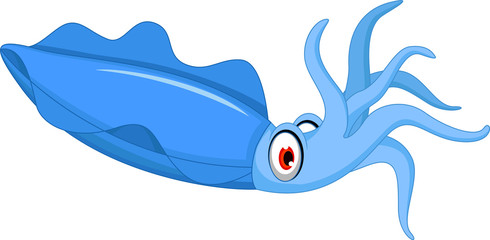 funny cartoon squid