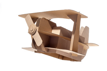 cardboard biplane