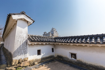 西の丸から見た姫路城本丸