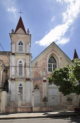Fototapeta premium Catholic church in Cienfuegos. Cuba