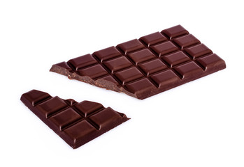 chocolate bar with broken bit
