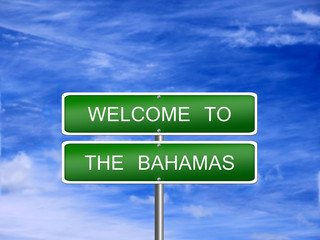 Bahamas Welcome Travel Sign