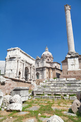 Obraz premium Old Roman Forum in Rome, Italy