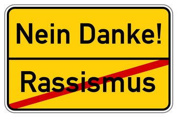 Obraz premium Rassismus #150322-08