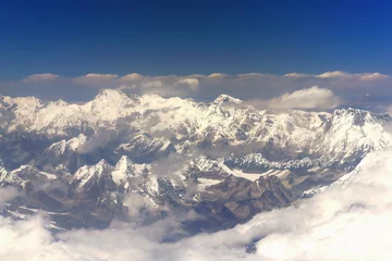 Photo sur Plexiglas Cho Oyu Cho Oyu-Ngozumpa I II III-Gyachung-Nuptse airview. Nepal. 1120