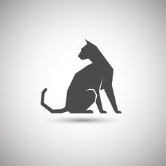 silhouette of a cat icon