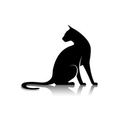 silhouette of a cat icon