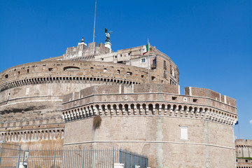 Fototapeta na wymiar Castel Sant'Angelo in Rome, Italy.