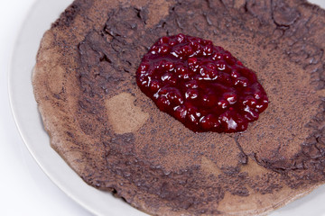 Blood Pancake with Lingonberry Jam