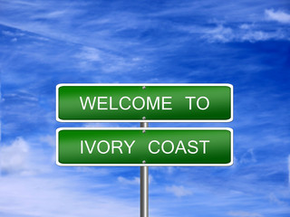 Ivory Coast Travel Sign