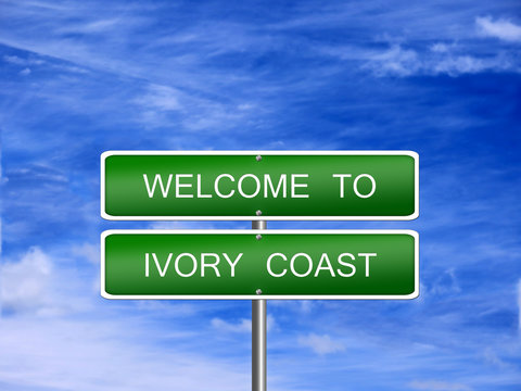 Ivory Coast Travel Sign