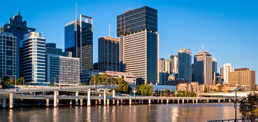 Foto op Plexiglas Skyline van Brisbane, Australië © Marco Saracco