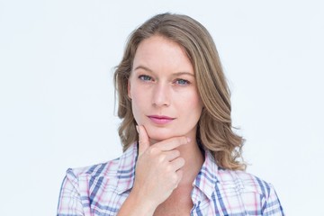 Thoughtful pretty hipster